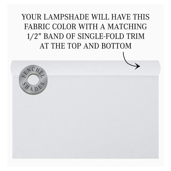 Fenchel shades EUC cylinder drum lamp shade 8 inch diameter 11 inches tall white - Picture 12 of 13